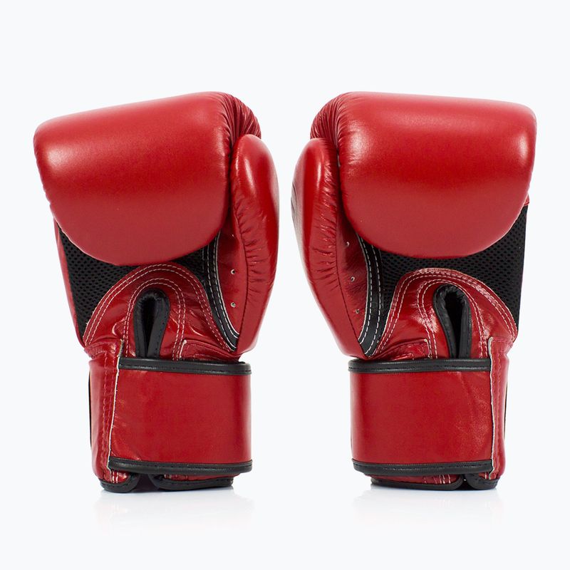 Fairtex Universal Prodyšné červené boxerské rukavice 2