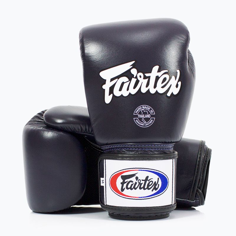 Fairtex Universal Prodyšné modré boxerské rukavice 4