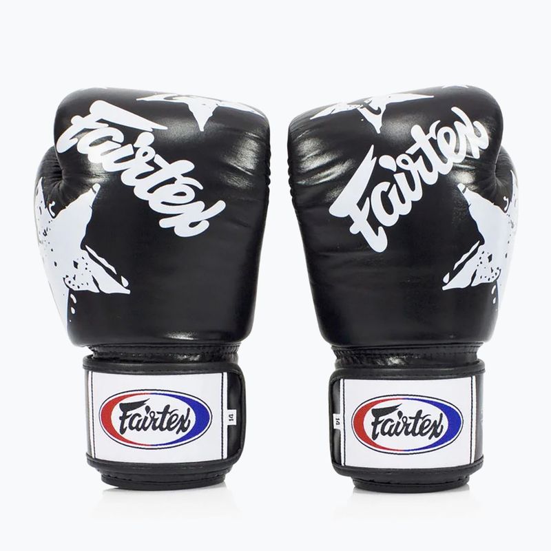 Boxerské rukavice  Fairtex "Tight-Fit" Design-Nation Prints Collection black 2