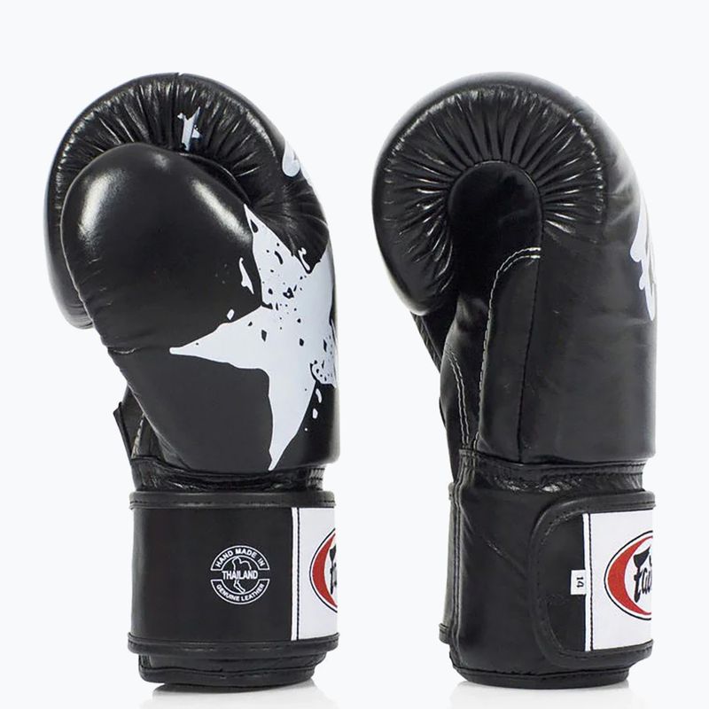 Boxerské rukavice  Fairtex "Tight-Fit" Design-Nation Prints Collection black 4