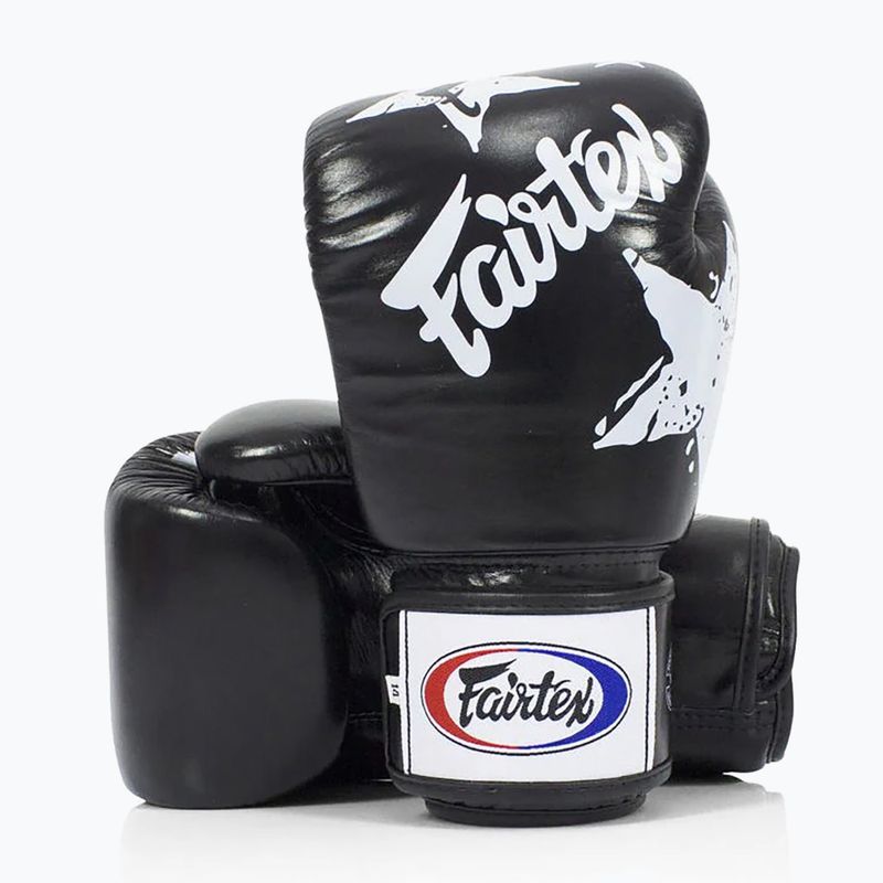 Boxerské rukavice  Fairtex "Tight-Fit" Design-Nation Prints Collection black 5