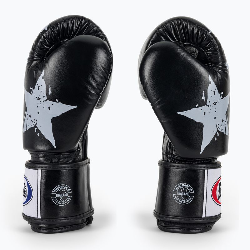 Boxerské rukavice Fairtex "Tight-Fit" Design-Nation Prints Collection black 4