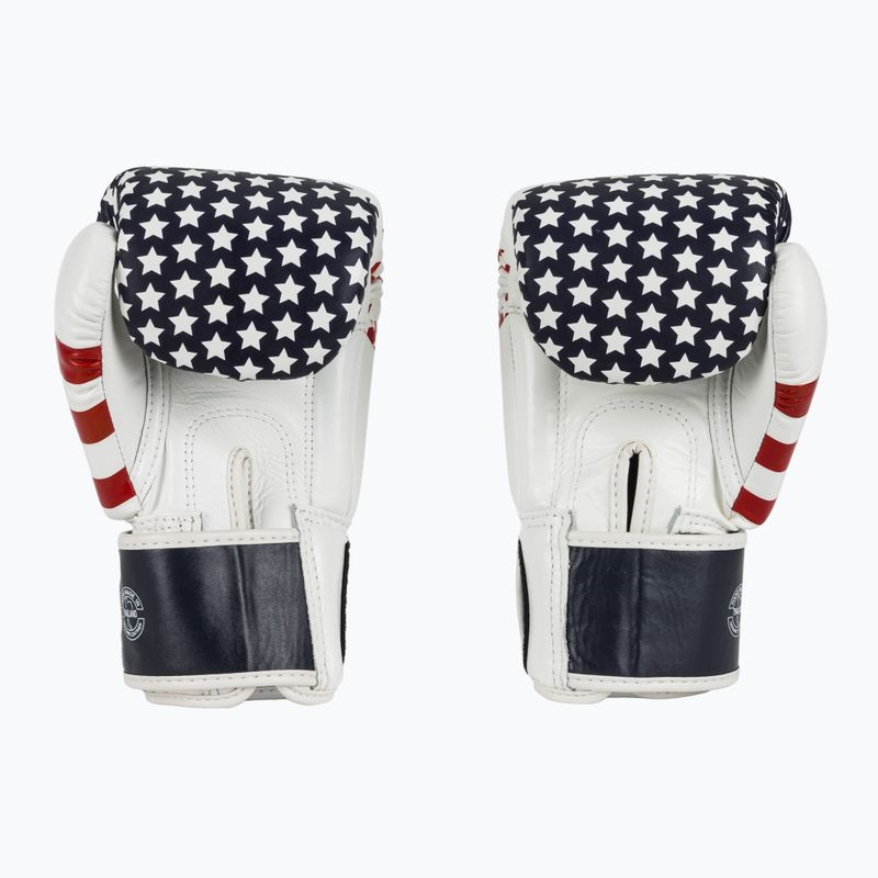 Boxerské rukavice Fairtex Universal "Tight-Fit" Design USA white 3