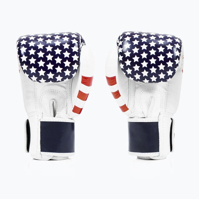 Boxerské rukavice Fairtex Universal "Tight-Fit" Design USA white 2
