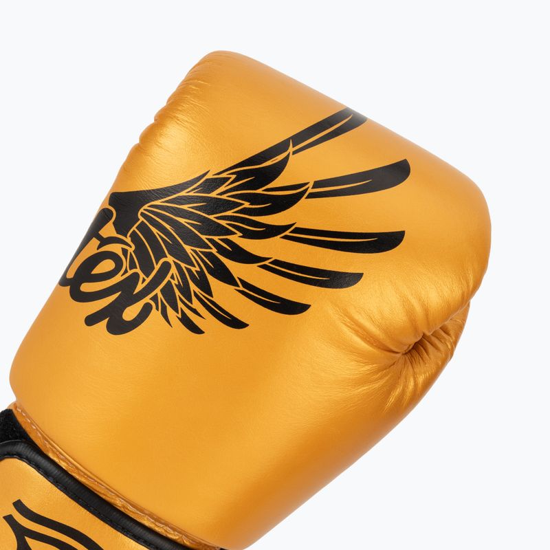 Boxerské rukavice Fairtex Universal "Tight-Fit" Design Falcon gold 5