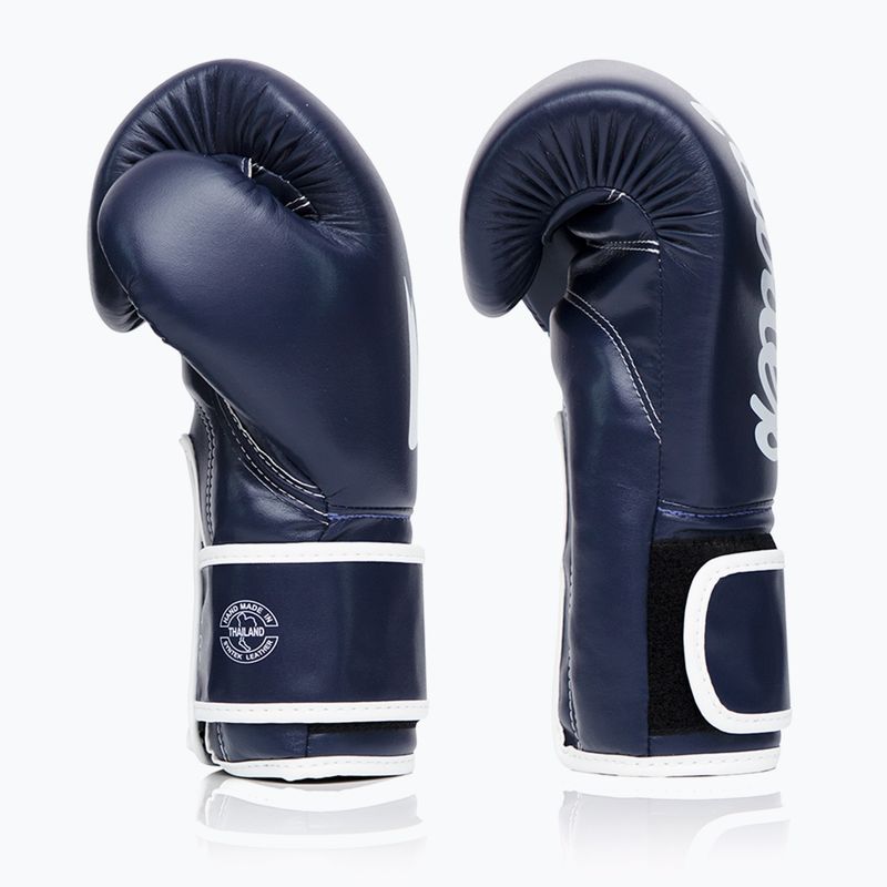 Boxerské rukavice Fairtex Microfiber blue 3