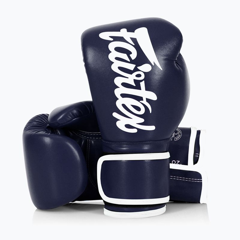 Boxerské rukavice Fairtex Microfiber blue 4