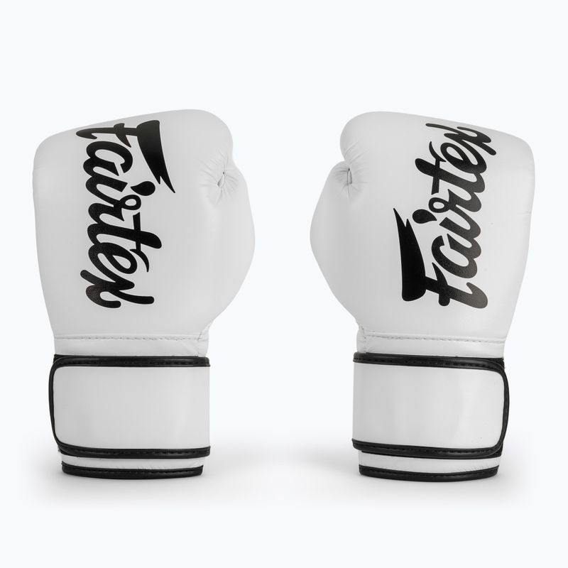 Boxerské rukavice Fairtex Microfiber white 2