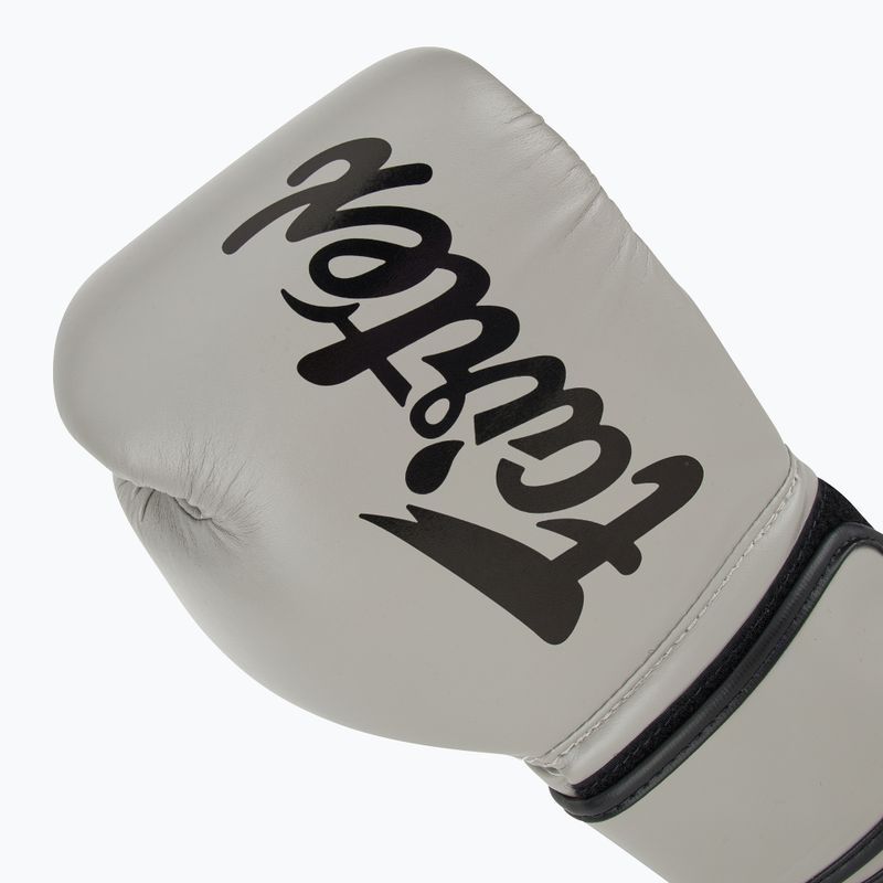 Boxerské rukavice Fairtex Microfiber grey 5