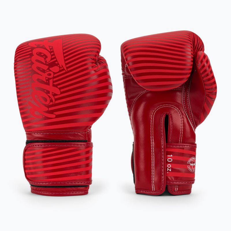 Boxerské rukavice Fairtex Microfiber Art Collections Minimalism Art red