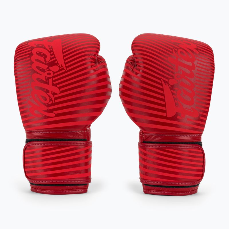 Boxerské rukavice Fairtex Microfiber Art Collections Minimalism Art red 2