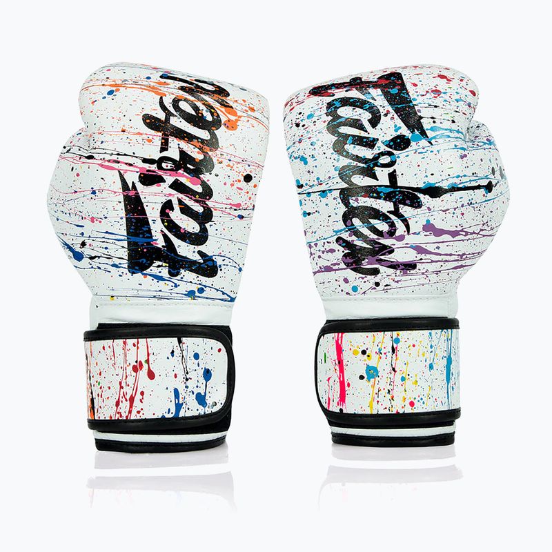 Boxerské rukavice Fairtex Microfiber Art Collections Painter white
