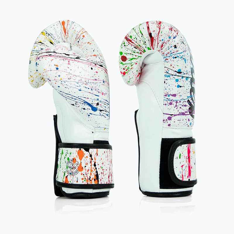 Boxerské rukavice Fairtex Microfiber Art Collections Painter white 3
