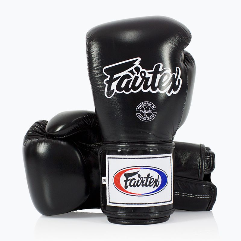 Boxerské rukavice Fairtex Super Sparring - Locked Thumb černé 4