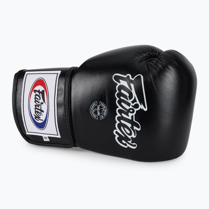 Boxerské rukavice Fairtex Super Sparring - Locked Thumb černé 5