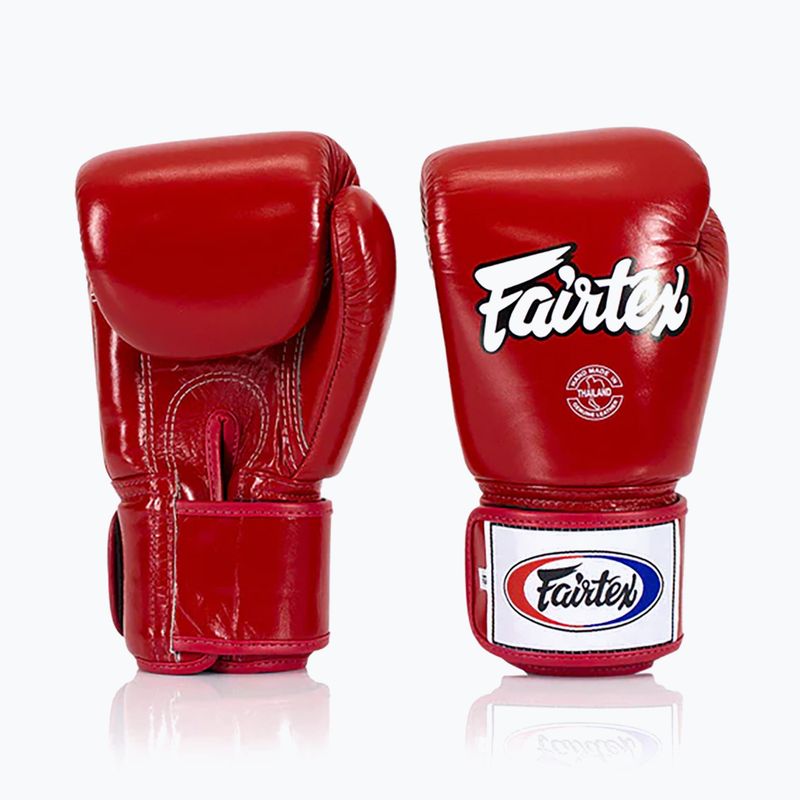 Boxerské rukavice  Fairtex Super Sparring - Locked Thumb red
