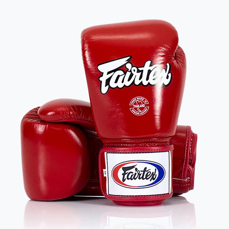 Boxerské rukavice  Fairtex Super Sparring - Locked Thumb red 2