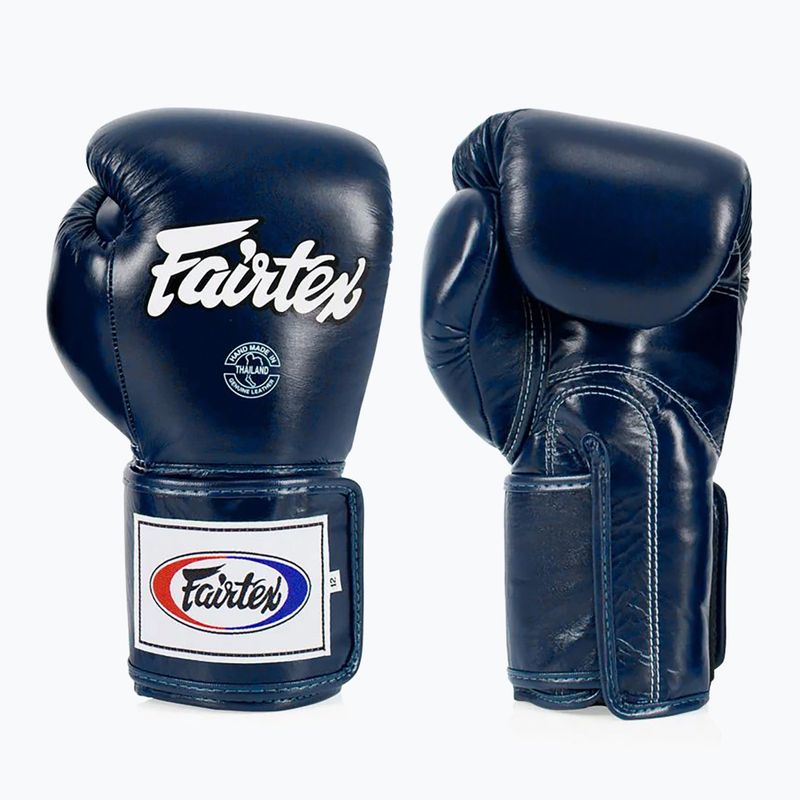 Boxerské rukavice  Fairtex Super Sparring - Locked Thumb blue