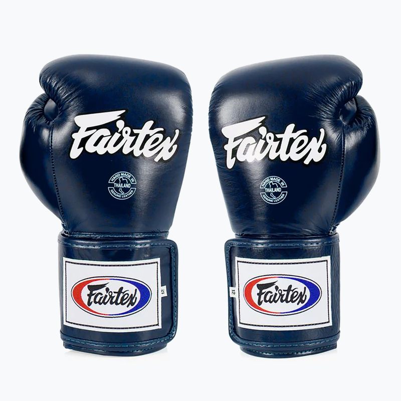 Boxerské rukavice  Fairtex Super Sparring - Locked Thumb blue