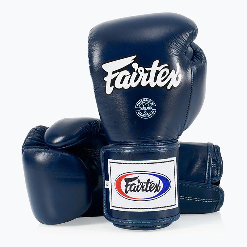 Boxerské rukavice  Fairtex Super Sparring - Locked Thumb blue 4