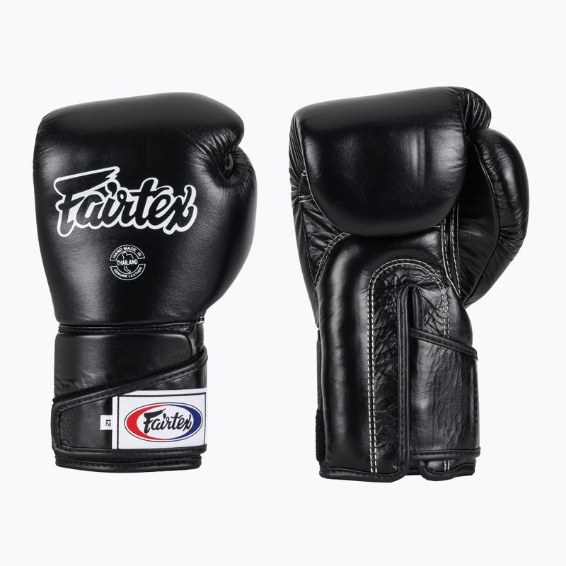Stylové boxerské rukavice Fairtex Angular Sparring - s uzamčeným palcem černé