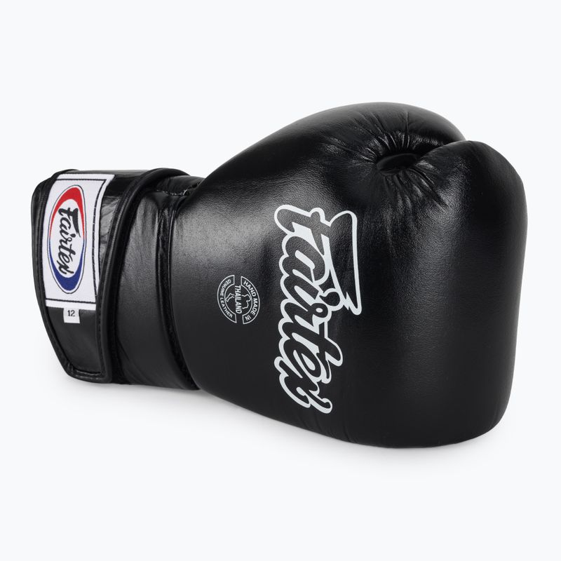 Stylové boxerské rukavice Fairtex Angular Sparring - s uzamčeným palcem černé 5