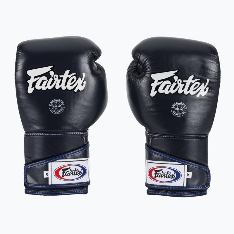 Stylové boxerské rukavice Fairtex Angular Sparring - uzamčený palec modré 2
