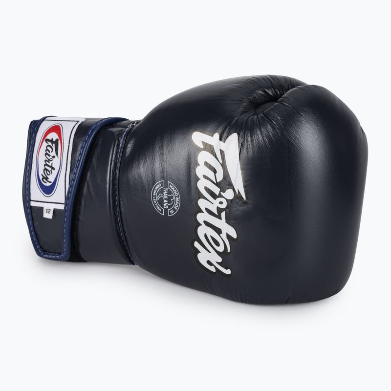 Stylové boxerské rukavice Fairtex Angular Sparring - uzamčený palec modré 5
