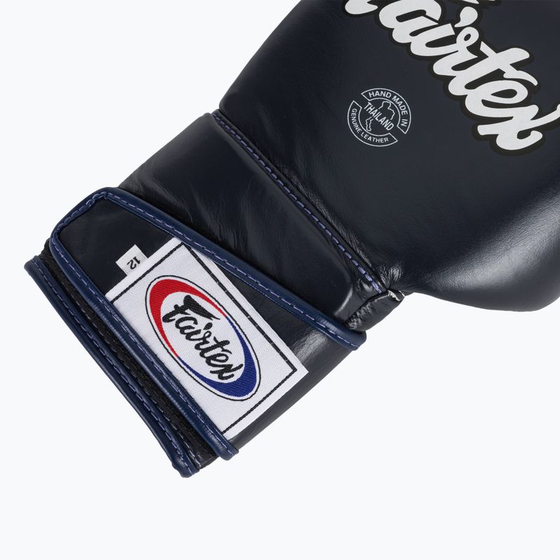 Stylové boxerské rukavice Fairtex Angular Sparring - uzamčený palec modré 6