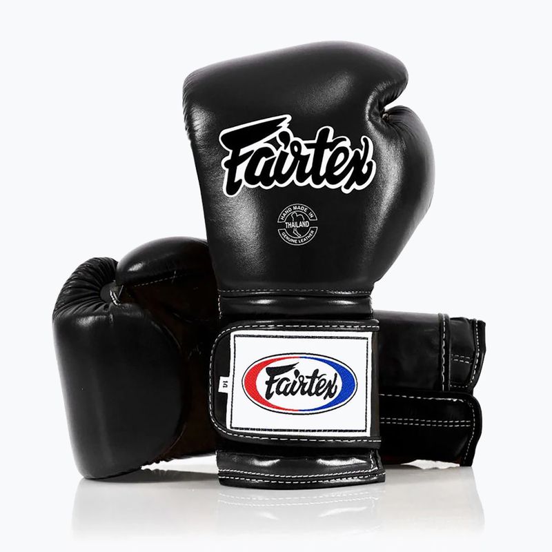 Boxerské rukavice Fairtex Heavy Hitter's Mexican Style black/yellow 4