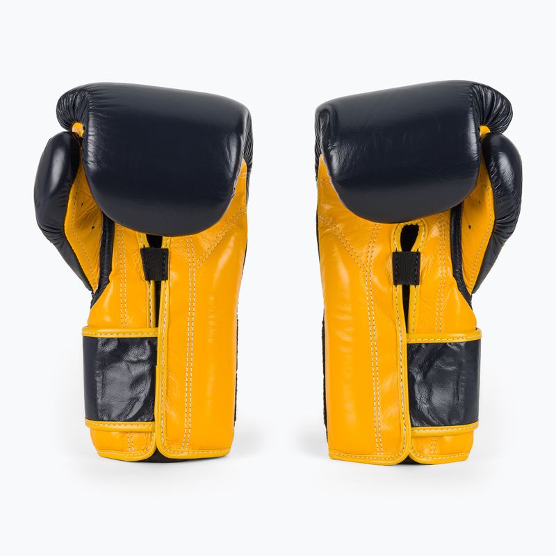 Boxerské rukavice  Fairtex Heavy Hitter's Mexican Style blue/yellow 3