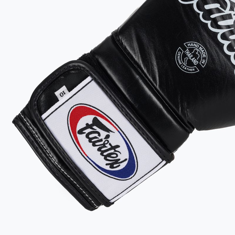 Boxerské rukavice Fairtex Heavy Hitter's Mexican Style black/yellow 6