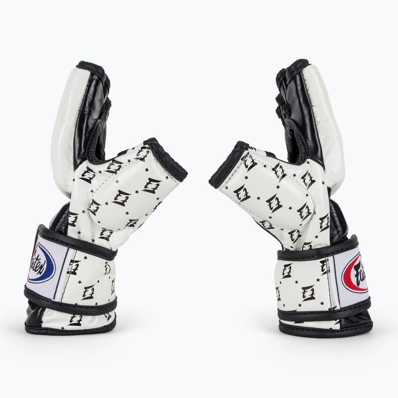 Fairtex Super Sparring grapplingové rukavice bílé/černé 4