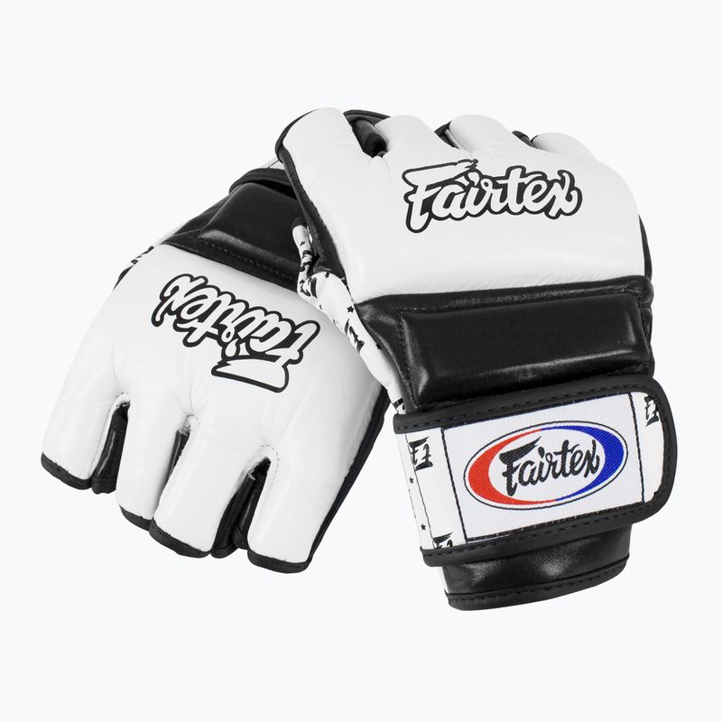 Fairtex Super Sparring grapplingové rukavice bílé/černé 4