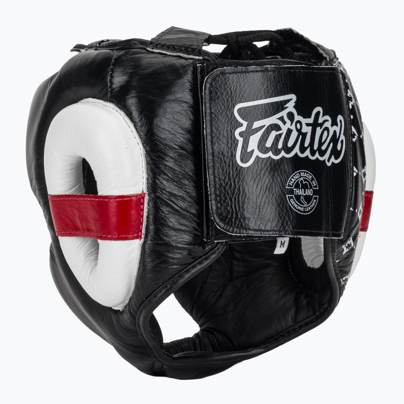 Boxerská helma Fairtex Super Sparring black/white 3