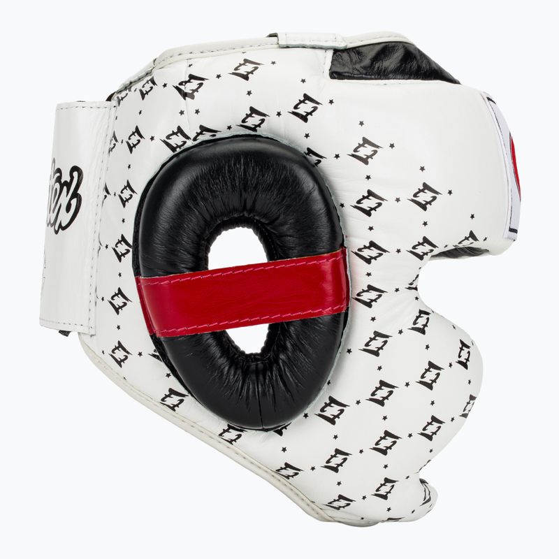 Boxerská helma Fairtex Super Sparring white/black 2