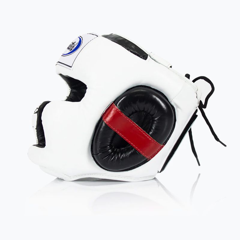 Boxerská helma Fairtex Super Sparring white/black 4