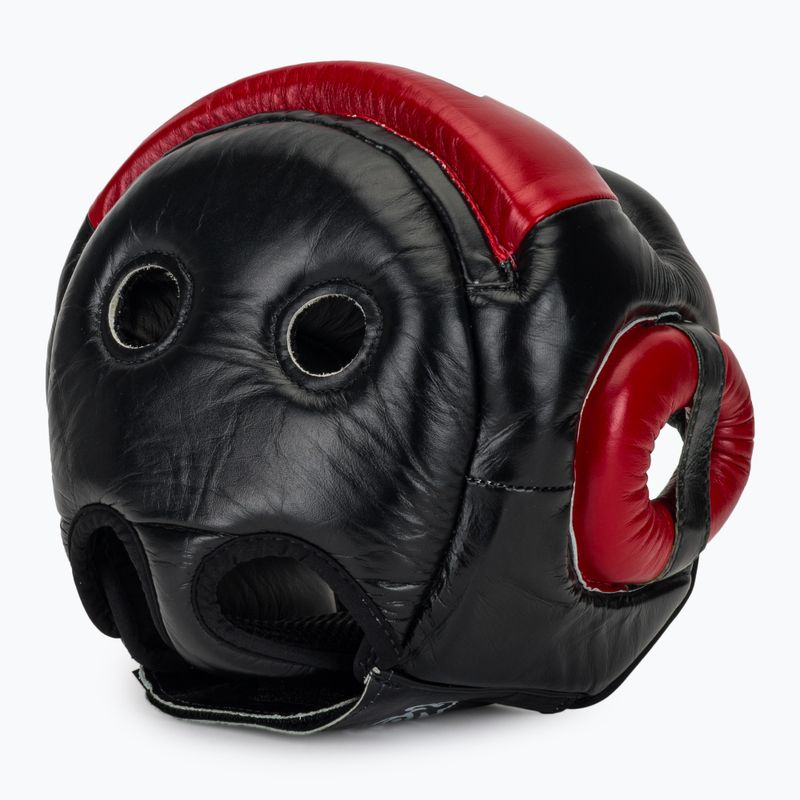 Boxerská helma Fairtex Diagonal Vision Sparring - Full Head Coverage black/rd 6