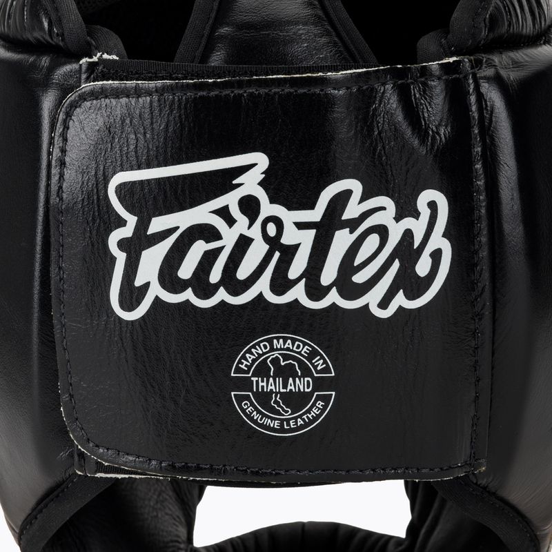 Boxerská helma Fairtex Diagonal Vision Sparring - Full Head Coverage black/yellow 5
