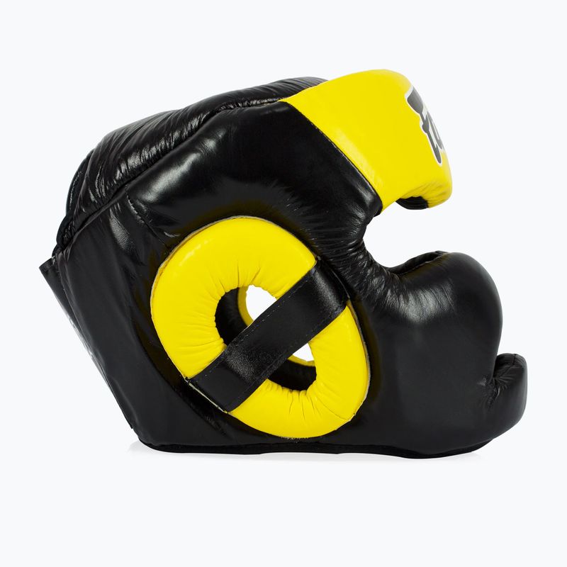 Boxerská helma Fairtex Diagonal Vision Sparring - Full Head Coverage black/yellow 4