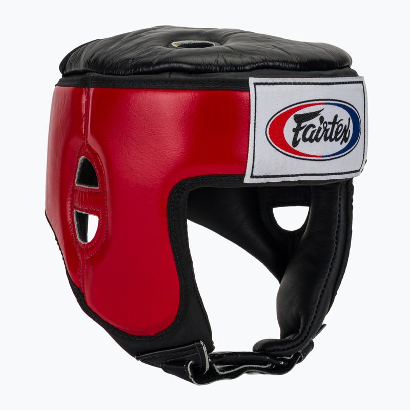 Ochranná helma Fairtex Muay Thai & Kickboxing Competition red
