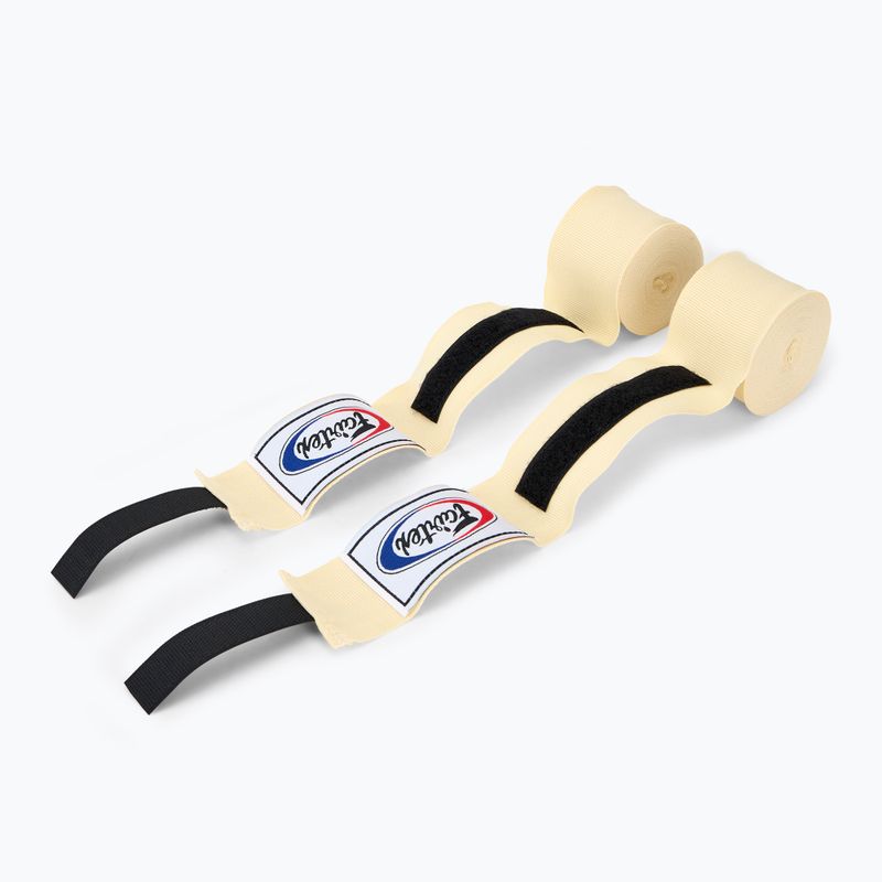 Boxerské bandáže  Fairtex Handwraps 455 cm white 2