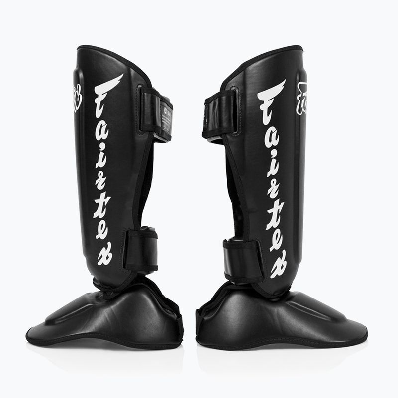 Odnímatelné chrániče holení Fairtex In-Step alias chrániče holenních kostí. "Twister" černá 3