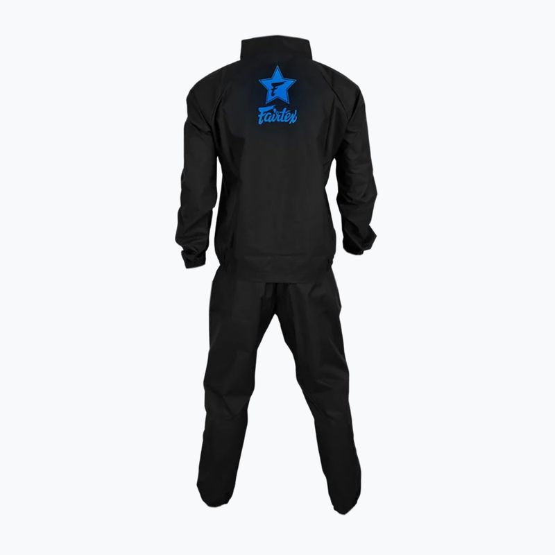 Saunový oblek Fairtex Vinyl black/blue 2