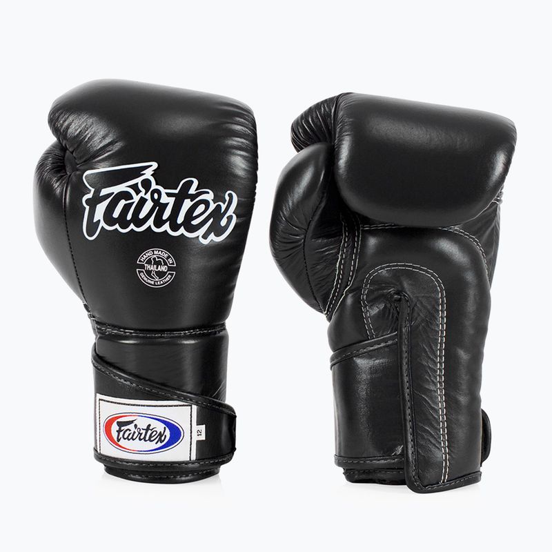 Stylové boxerské rukavice Fairtex Angular Sparring - s uzamčeným palcem černé