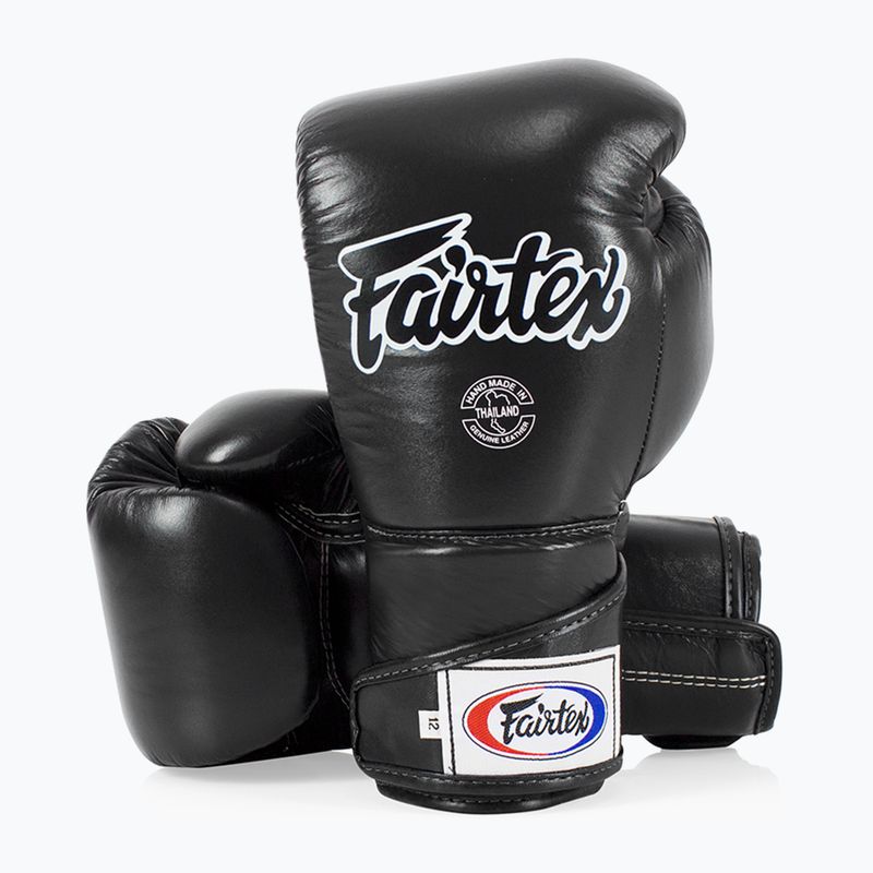 Stylové boxerské rukavice Fairtex Angular Sparring - s uzamčeným palcem černé 4