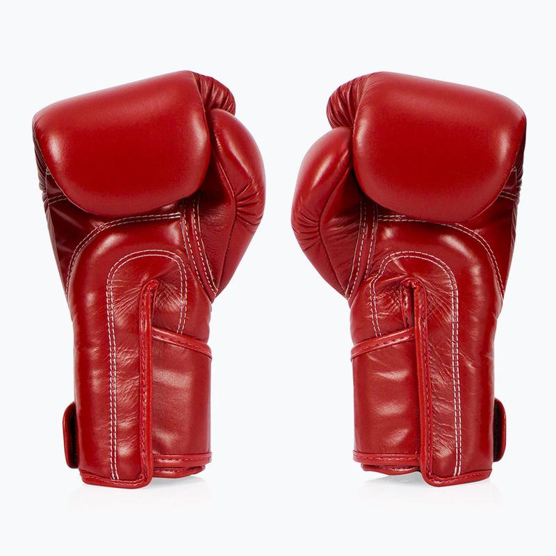 Boxerské rukavice  Fairtex Stylish Angular Sparring - Locked Thumb red 2