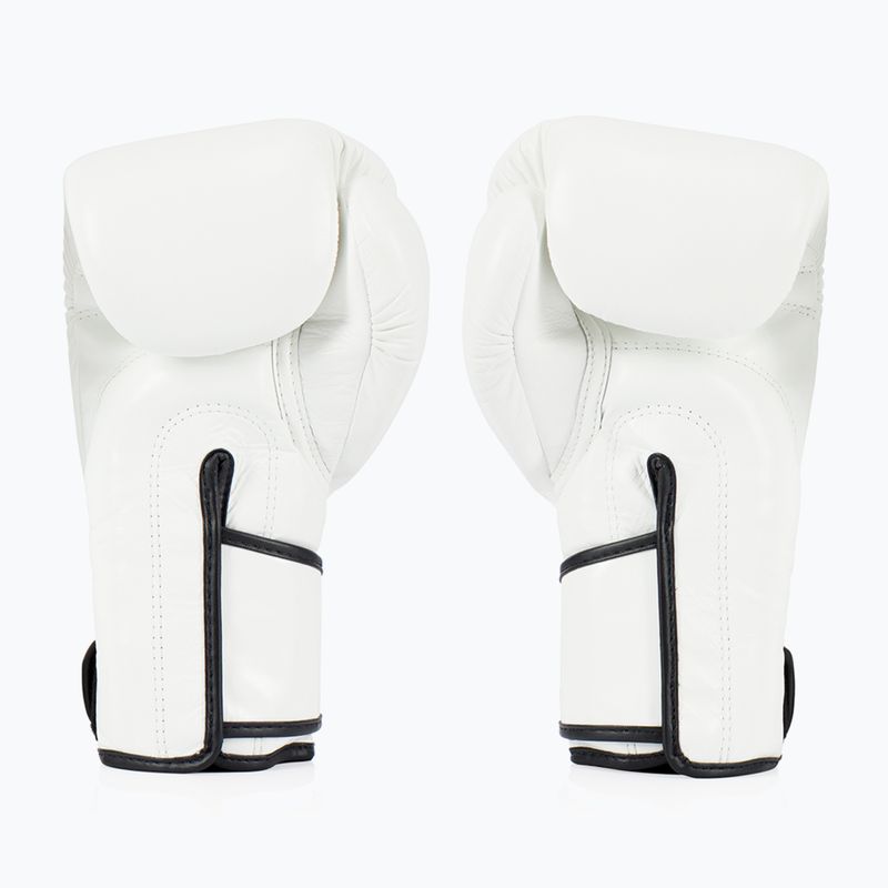 Boxerské rukavice  Fairtex Stylish Angular Sparring - Locked Thumb white 2