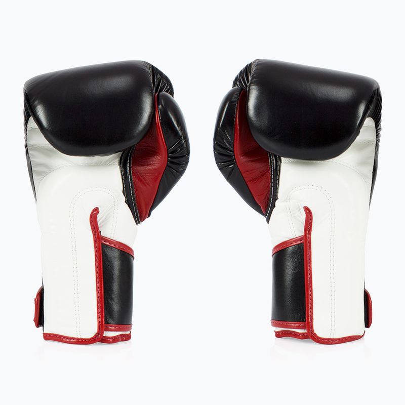 Stylové boxerské rukavice Fairtex Angular Sparring - uzamčený palec černá/bílá/červená 2
