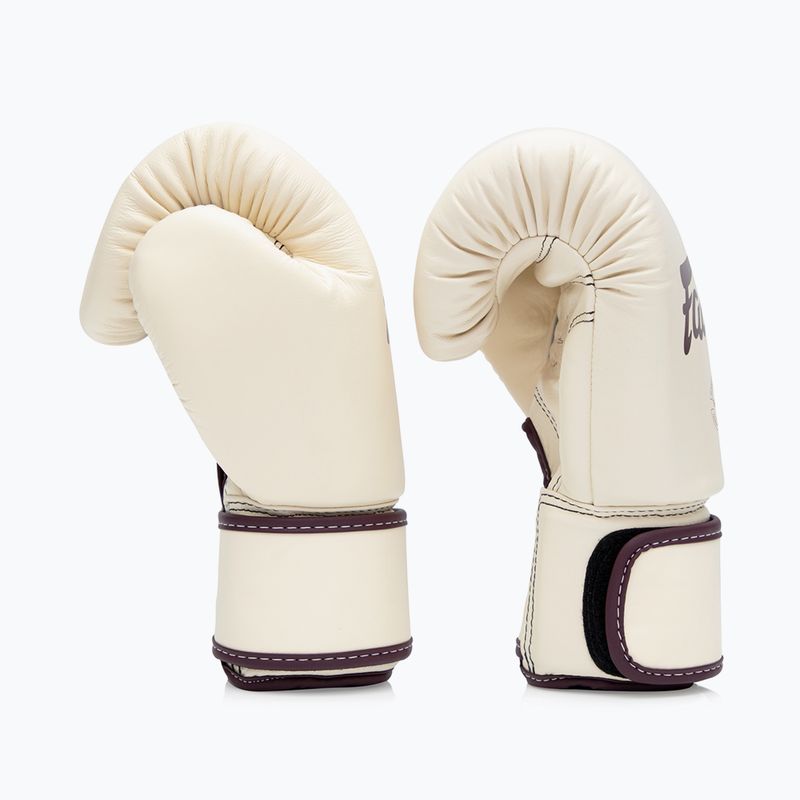 Boxerské rukavice Fairtex Real Leather Boxing khaki 3